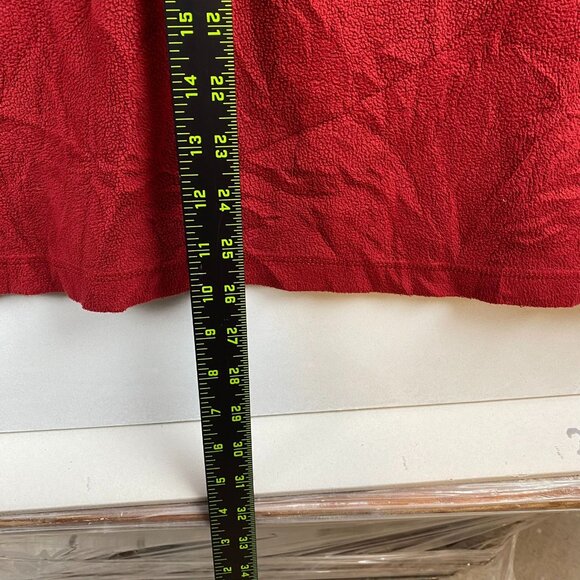 L.L. Bean Mens Red 1/4 Zip Fleece Pullover Jacket XL 100% Polyester Gorpcore - Picture 5 of 9